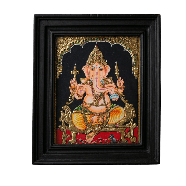 Lord Ganesha Tanjore Painting