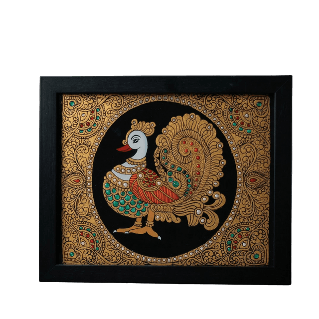 Annapakshi (Annam) Reverse Glass Painting