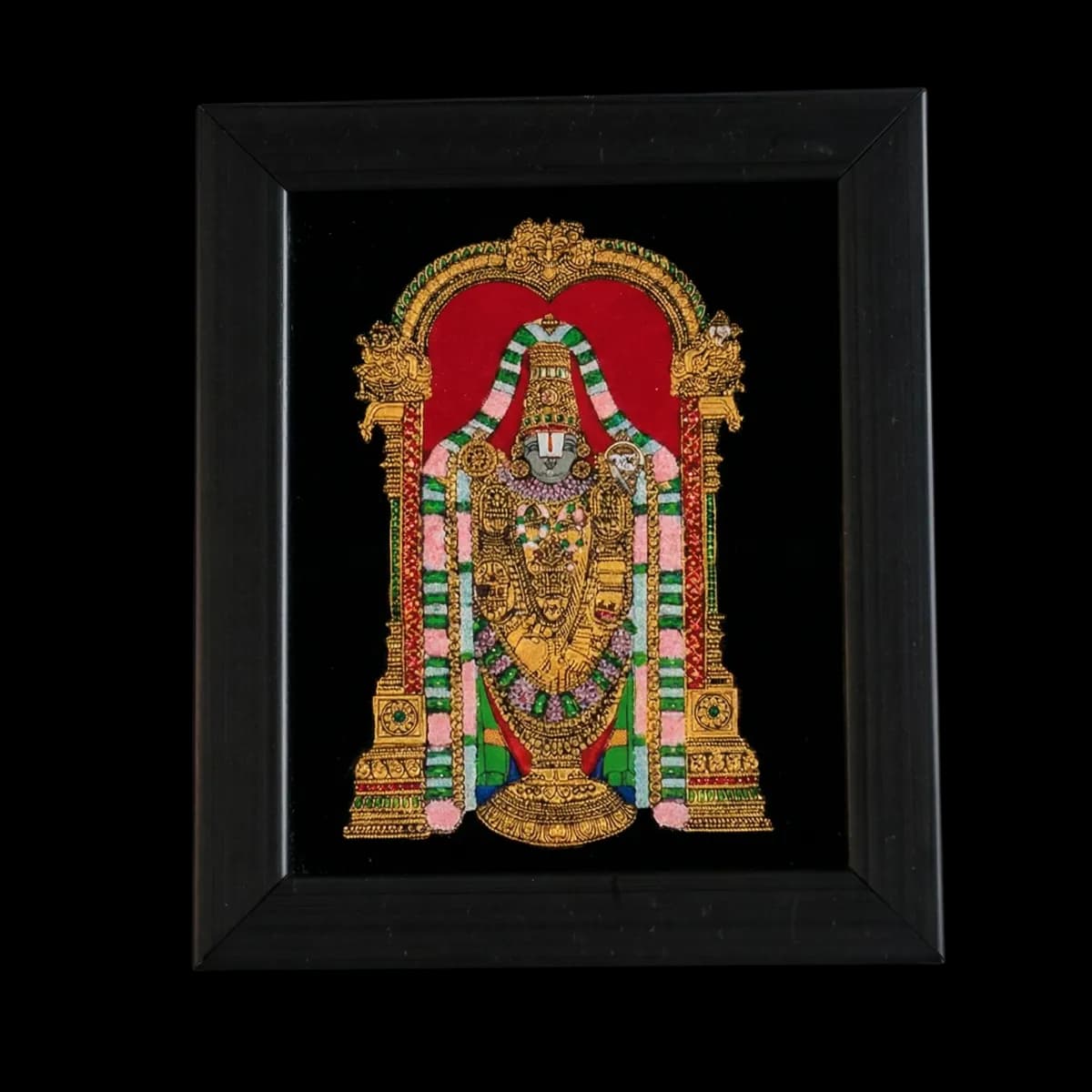Lord Balaji Reverse Glass Painting (Small)