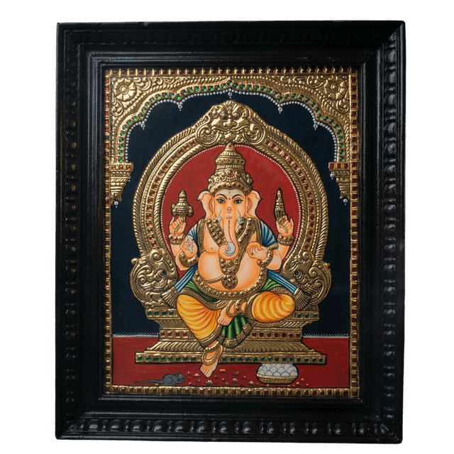  Lord Ganesha Tanjore Painting