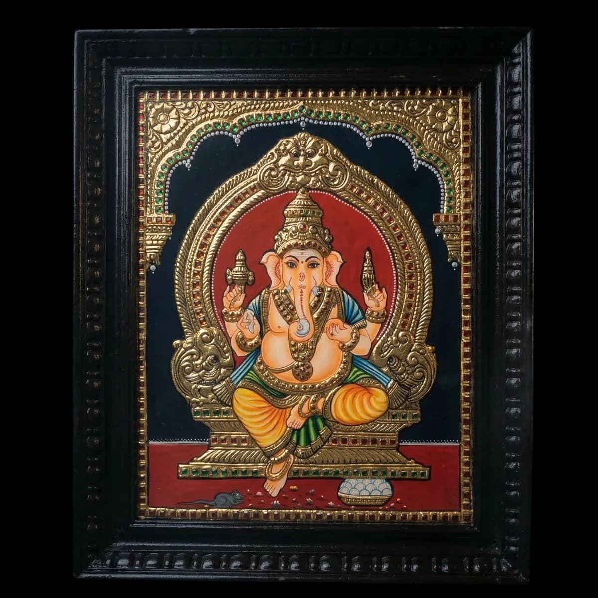 Lord Ganesha Tanjore Painting