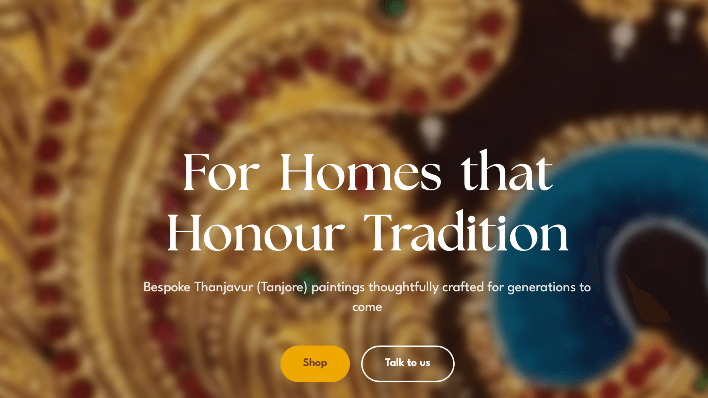 Screenshot of Shree Jai Arts website