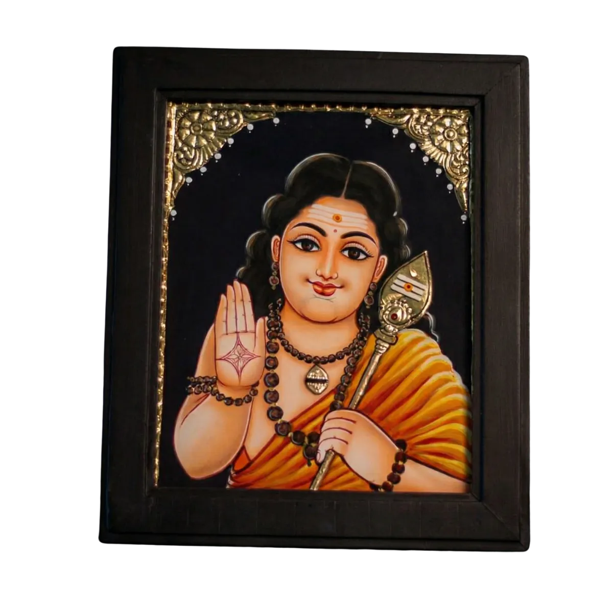 Sri Kumara Guru Murugan Tanjore Painting