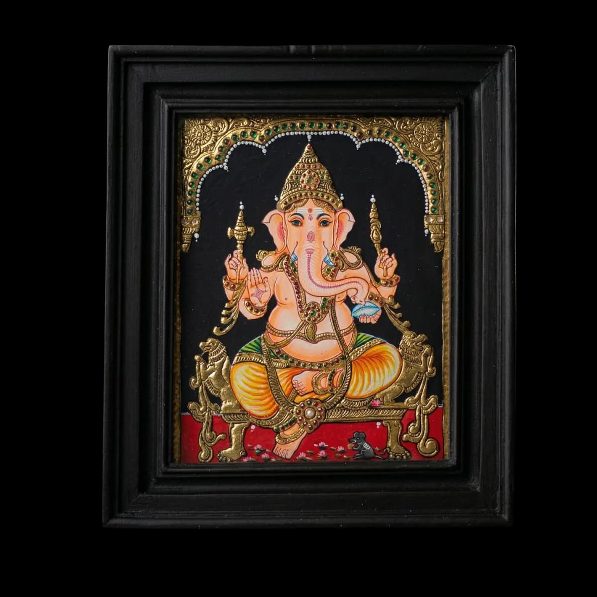 Lord Ganesha Tanjore Painting