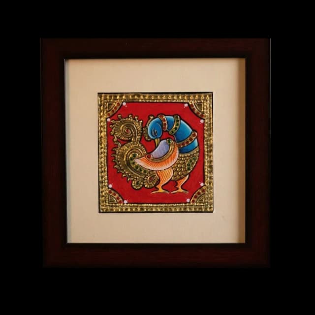 Peacock (Mayur) Tanjore Painting