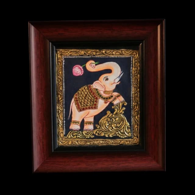 Royal Elephant (Gaja) Tanjore Painting