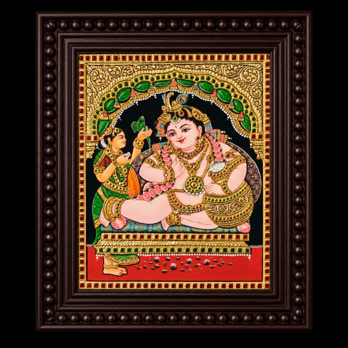 Bala Krishna Tanjore Painting