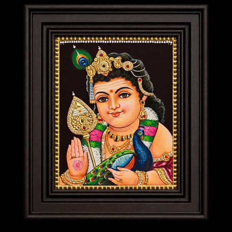 Bala Murugan Tanjore Painting
