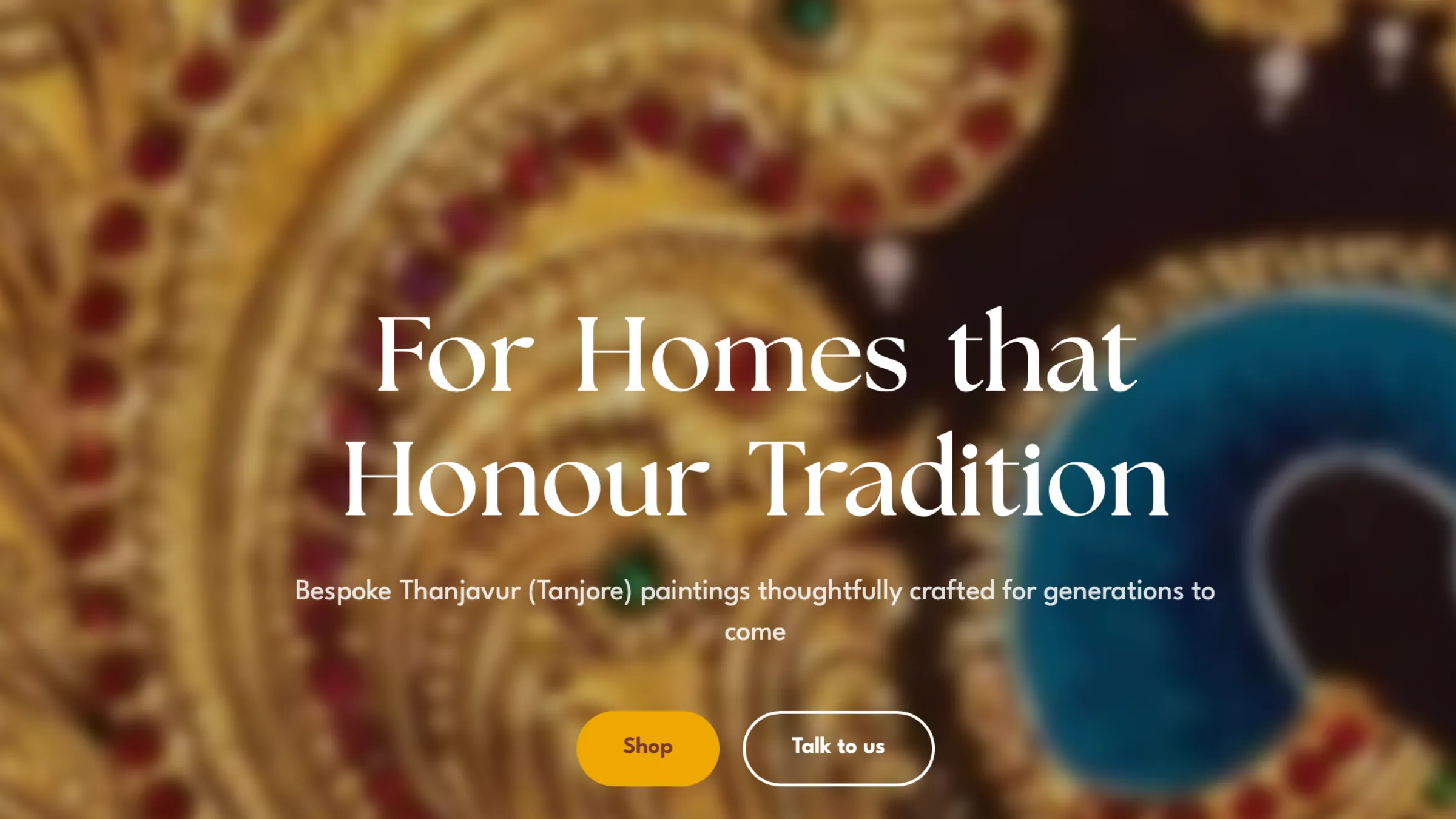 Screenshot of Shree Jai Arts website
